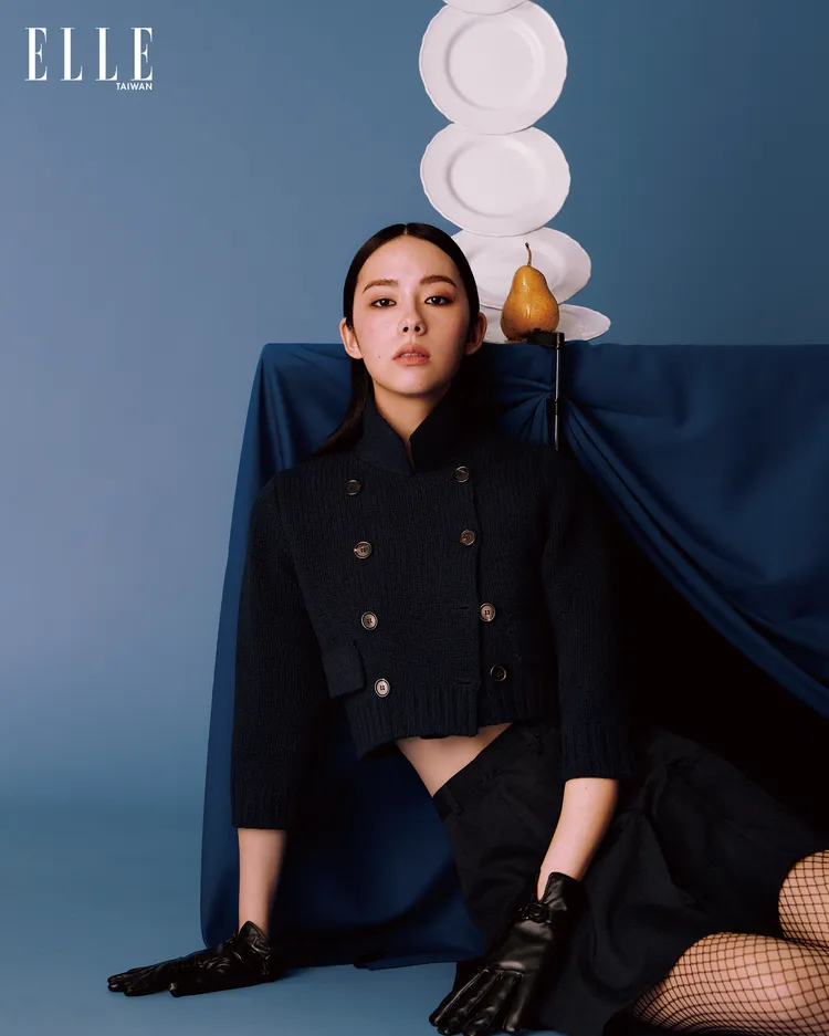 林奕嵐拍攝《ELLE》封面。《ELLE國際中文版》提供