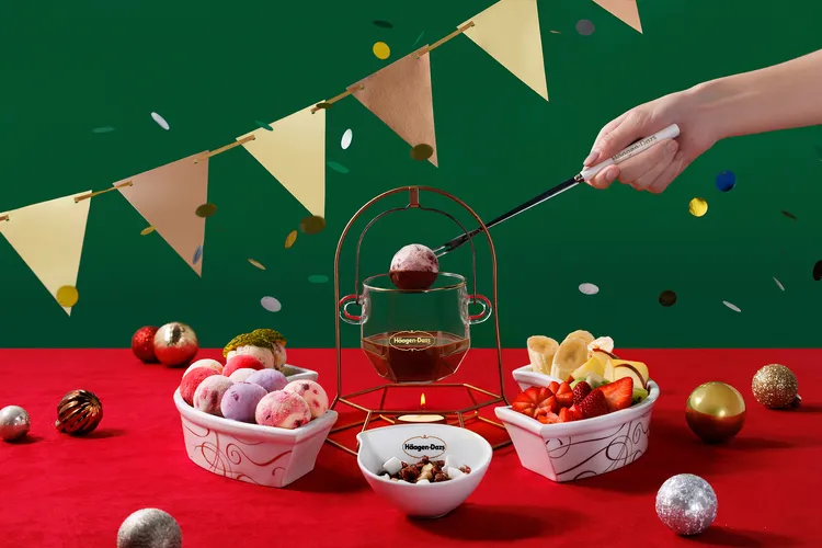 哈根達斯內用冰淇淋火鍋深受饕客喜愛。業者提供