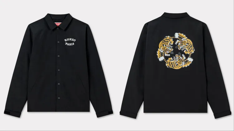 KENZO VERDY MARKET黑色虎躍教練外套，2萬9800元。品牌提供
