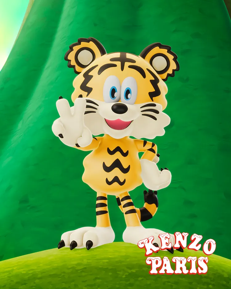 KENZO VERDY MARKET老虎Winky the Tiger。品牌提供