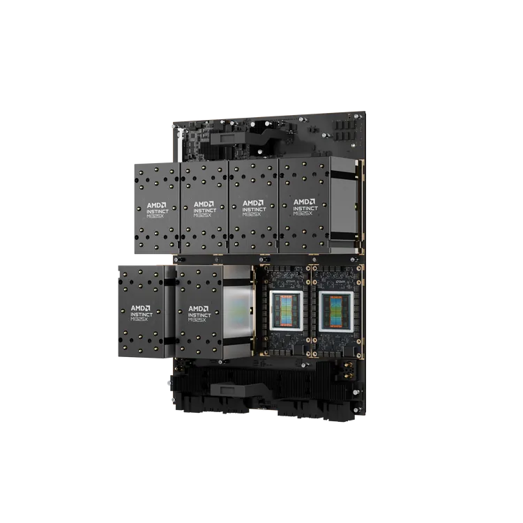 MD Instinct MI325X加速器。AMD提供