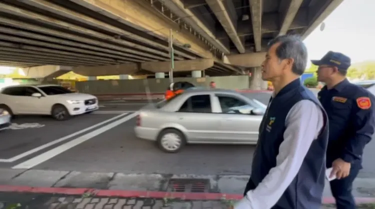 局長李西河到現場考察。警方提供