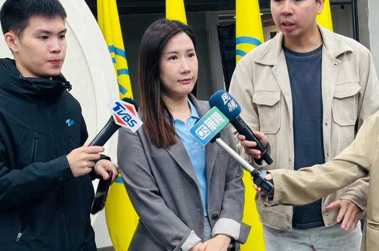 柳采葳受訪時呼籲北市府立颱風專案小組。柳采葳提供