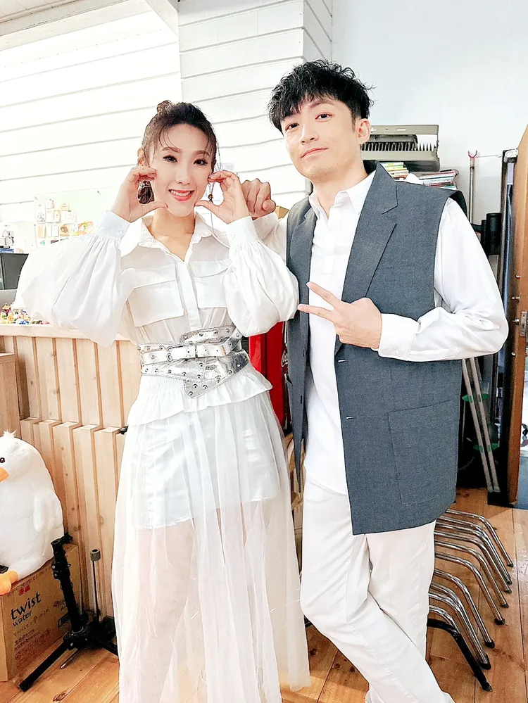 謝金晶與師弟葉諾帆默契十足。豪記唱片提供