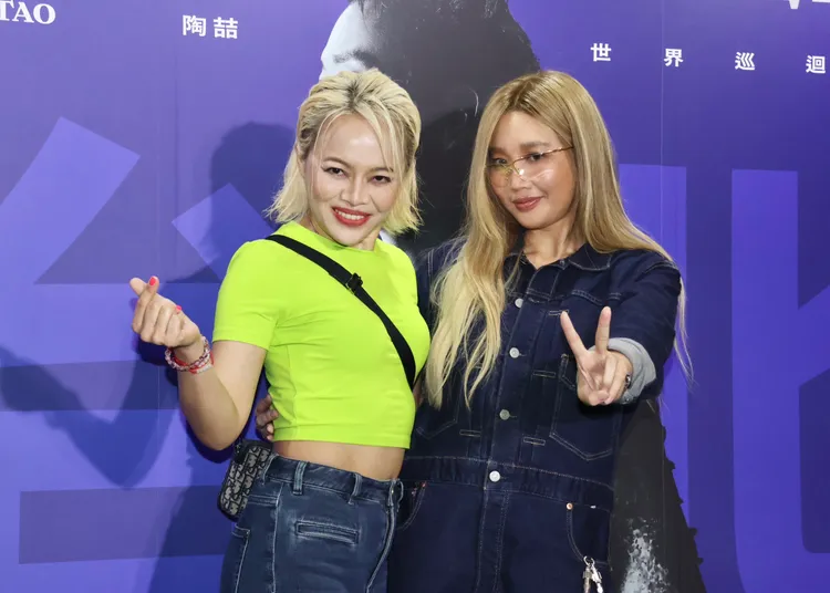 A-Lin與戴愛玲一起朝聖陶喆的演唱會。莊宗達攝