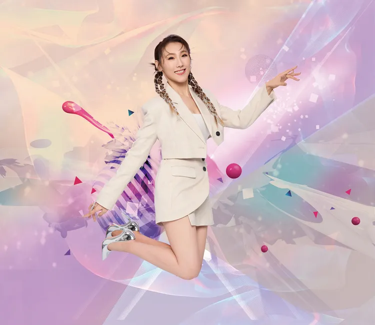 謝金晶挑戰100跳。豪記唱片提供