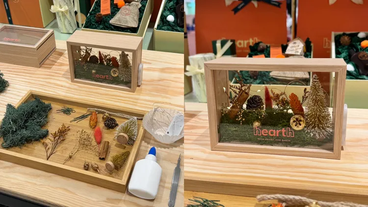 微景觀聖誕森林手作活動。張家玲攝