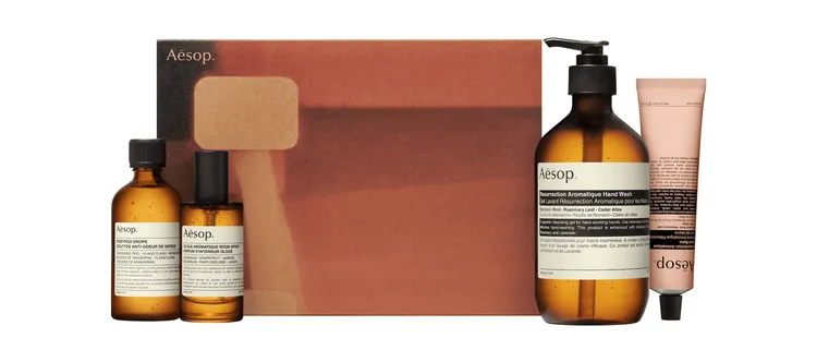 Aesop第一廳:營造美好氛圍的芳香四件組，4050元。品牌提供