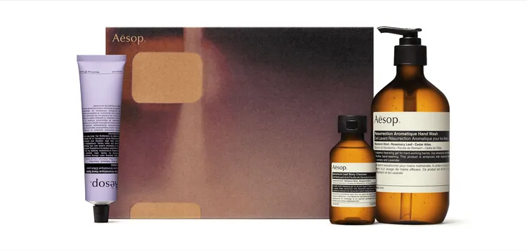 Aesop第三廳:手部及身體保養三重奏，2650元。品牌提供