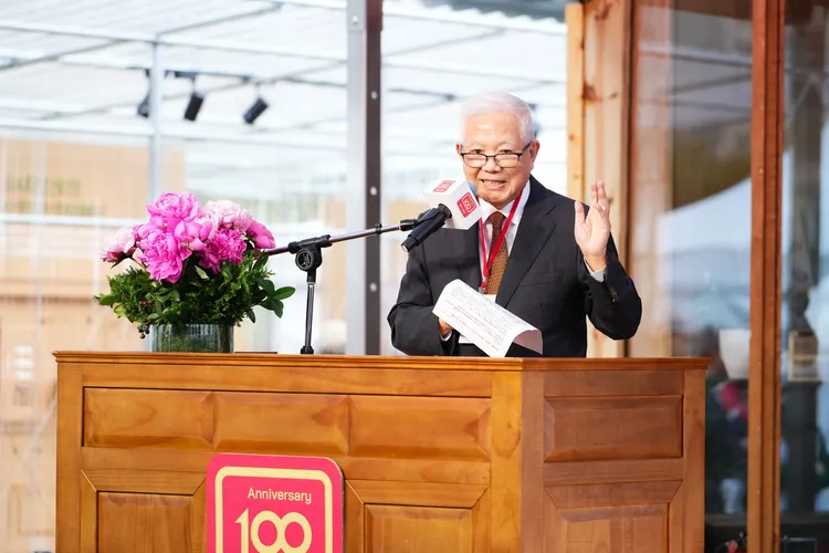 永豐餘投控(1907)舉行永豐餘百年慶活動，圖為永豐餘學院院長何壽川。永豐餘提供