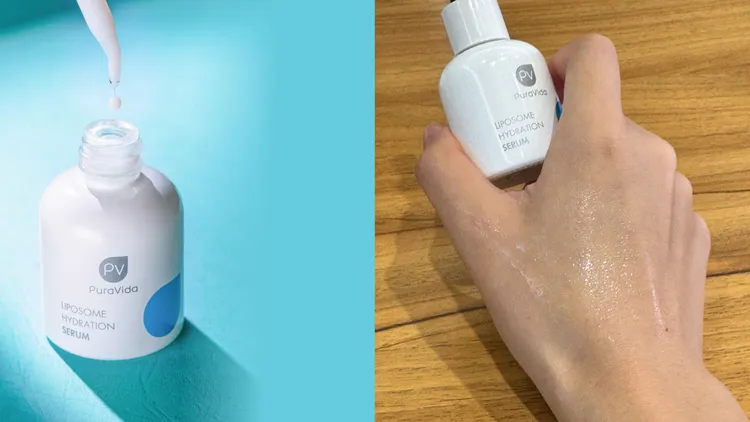 PuraVida分子保濕修護液，30ml／1880元。左圖品牌提供、右圖張家玲攝