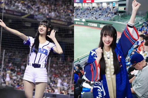 樂天女孩嘎琳、Rina登東京巨蛋看板 網友笑:體感就像在大巨蛋
