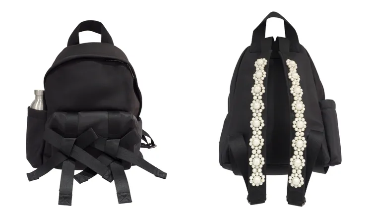 台灣獨家限定款經典串珠背帶蝴蝶結後背包 ，3萬2500元。品牌提供

