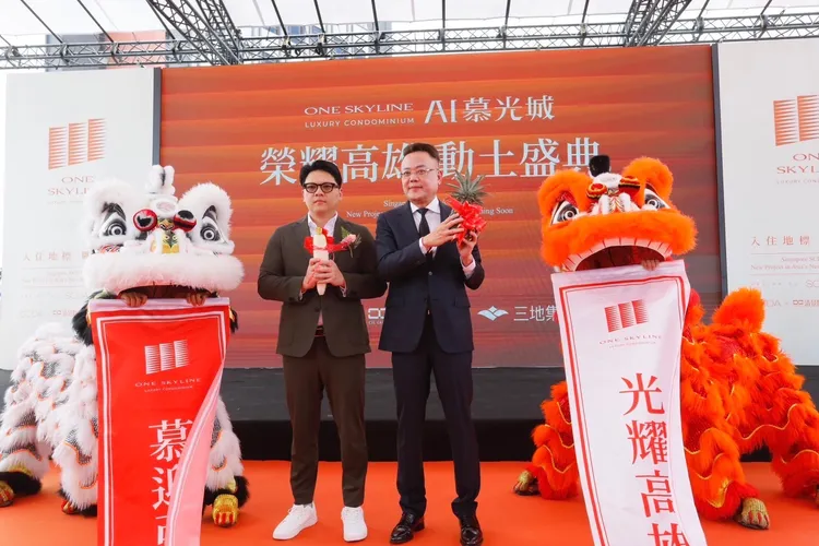 「AI慕光城」為亞洲新灣區史上最具規模造鎮，社區引入新加坡SCDA建築規劃及公設、景觀與燈光設計。葉家銘攝