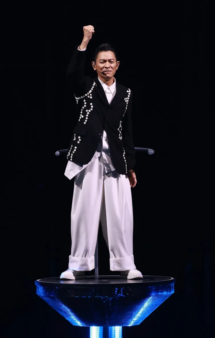 劉德華演出不顯絲毫疲態。彭欣偉攝