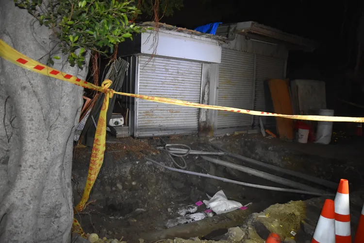 竊嫌接管引流回屋內，偷竊近6萬元柴油，下場卻是相當悽慘。警方提供