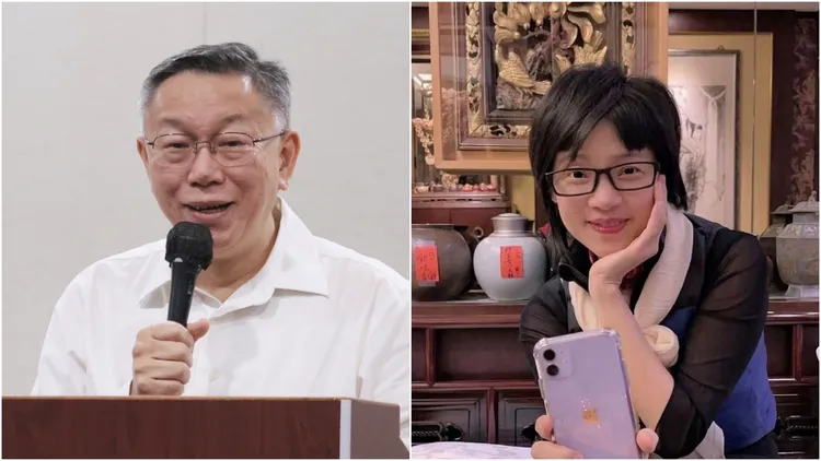 璩美鳳（右）今（12）日指控民眾黨主席柯文哲昔日對她性騷。資料照、翻攝自璩美鳳臉書