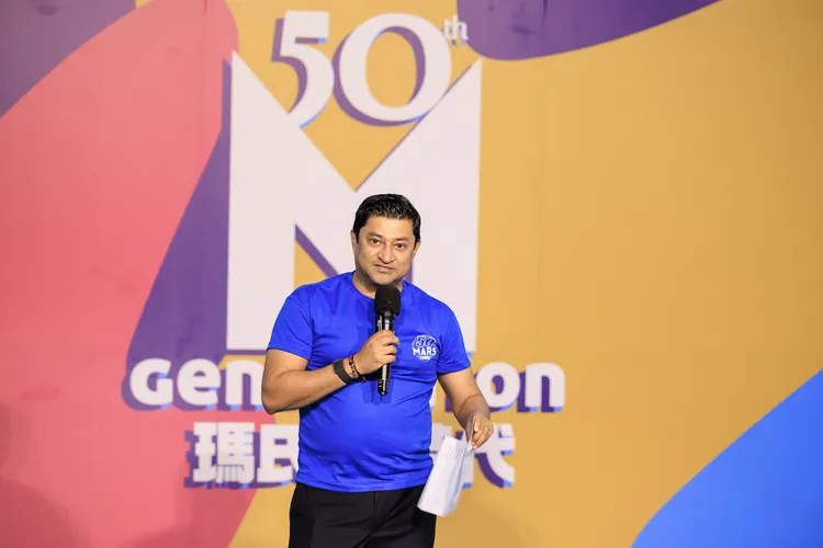 瑪氏箭牌亞洲區總經理Kalpesh R Parmar來台共同慶祝台灣瑪氏50周年里程碑。業者提供