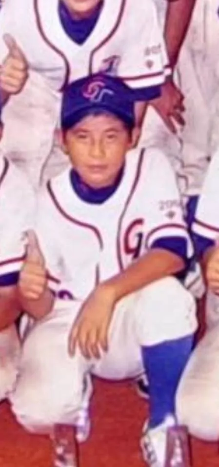 台灣隊長陳傑憲小學照片。中正國小提供