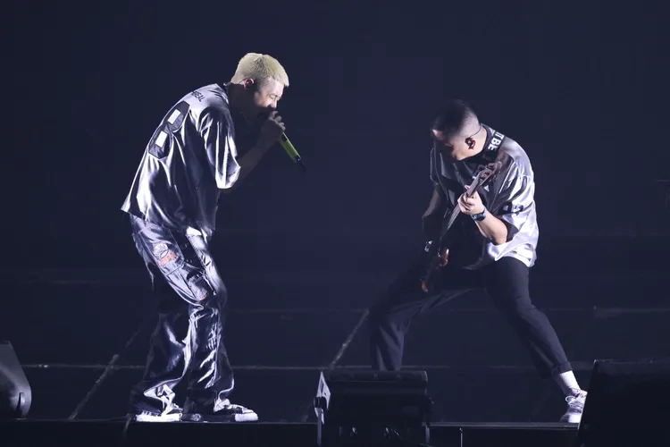 周湯豪搖滾飆唱，嗨翻全場。彭欣偉攝