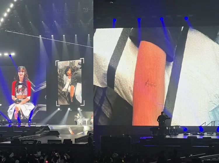 Lisa首度公開刺青的照片，左手臂刺了自己的歌曲ROCKSTAR。讀者提供