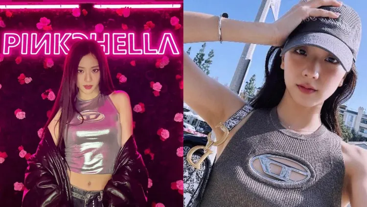 Jisoo曾多次穿著Diesel服裝。翻攝Jisoo IG