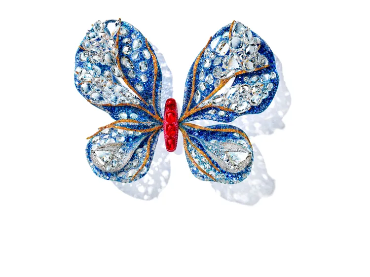 2019 Black Label Masterpiece I大師系列極光蝴蝶胸針。品牌提供