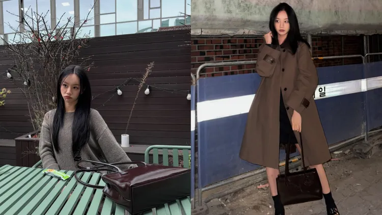 惠利多次搭配STAND OIL的SQUARE LOW BAG。翻攝惠利IG