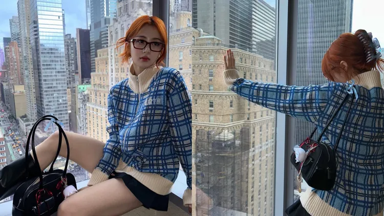 許允真是STAND OIL CHUBBY BAG的愛好者。翻攝許允真IG