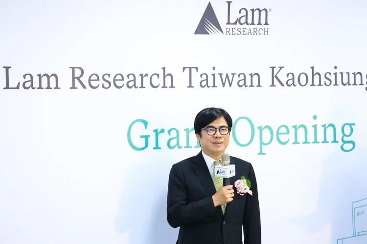 高雄市市長陳其邁蒞臨科林研發高雄新辦公室開幕典禮，見證科林研發重要里程碑。科林研發提供