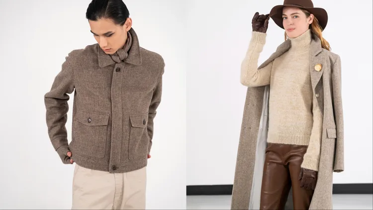 agnès b.選用Shetland（雪特蘭）羊毛、喀什米爾打造秋冬禦寒單品。品牌提供