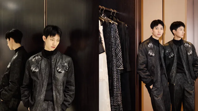 彭千祐今日出席夏姿新光三越台南新天地改裝開幕。品牌提供