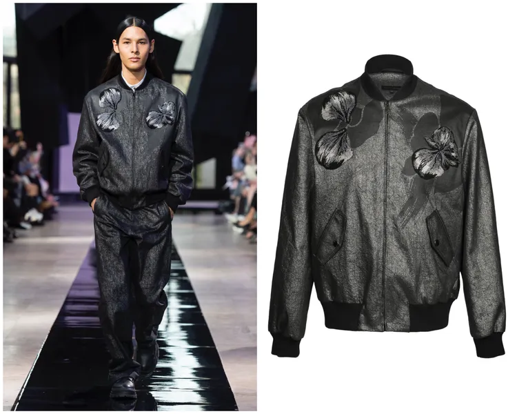 夏姿毛巾繡丹寧夾克外套，3萬3800元。品牌提供