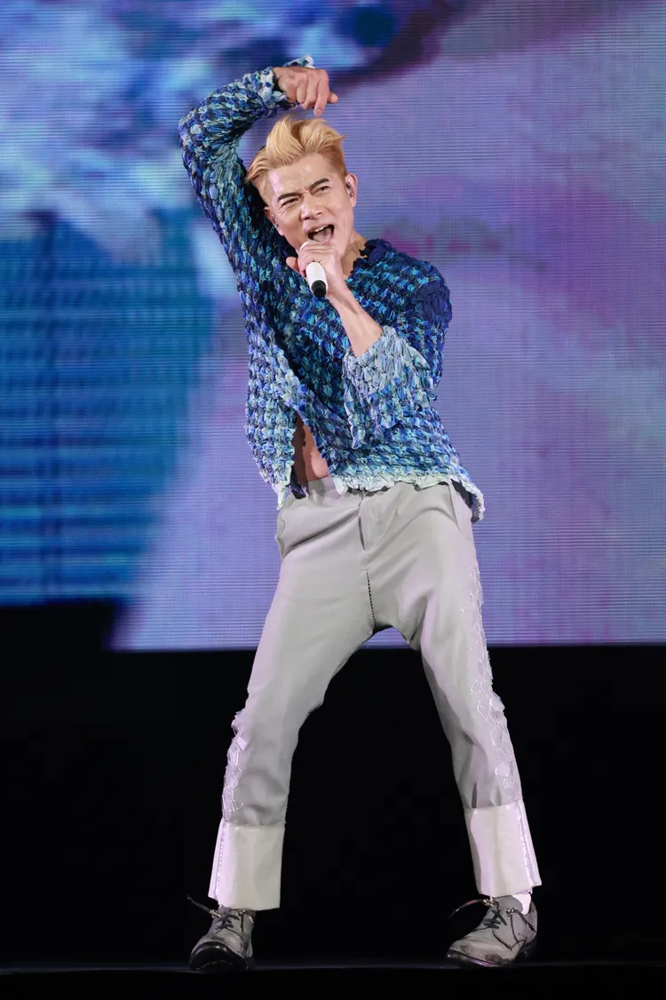 郭富城今晚在台北小巨蛋開唱。彭欣偉攝