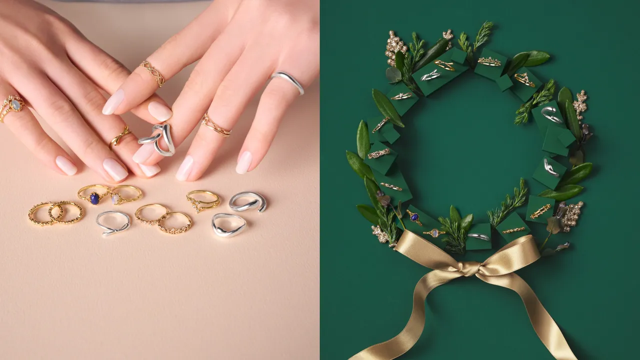 agete姊妹牌NOJESS推出「Merry Pinky Ring」 尾戒。品牌提供