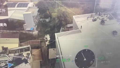 全联台中厂顶楼待援空拍画面曝光 火烟窜天!云梯车抢救中
