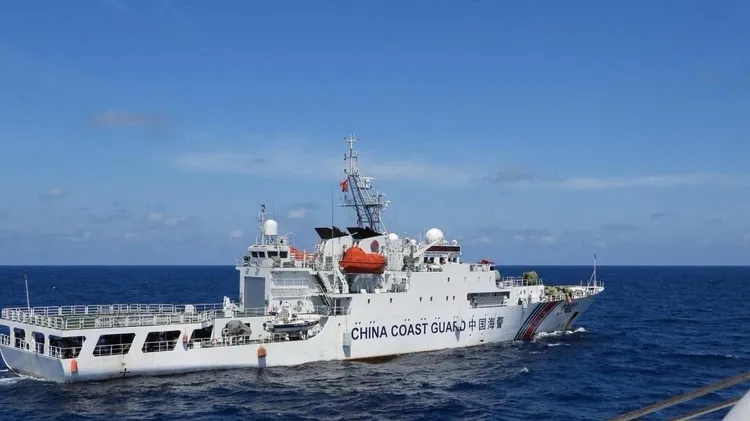 中國海警船也加入解放軍軍演。資料照片