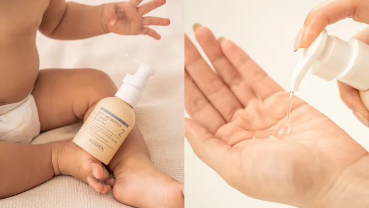 寶寶益菌護膚油添加多種天然植物油、舒敏成分甜沒藥醇，100ml／520元。品牌提供