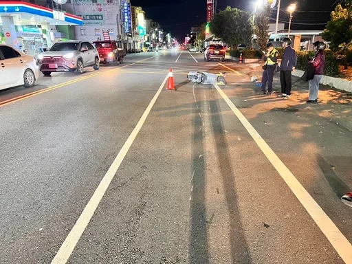 台東死亡車禍　婦人過馬路遭機車撞擊頭重創亡