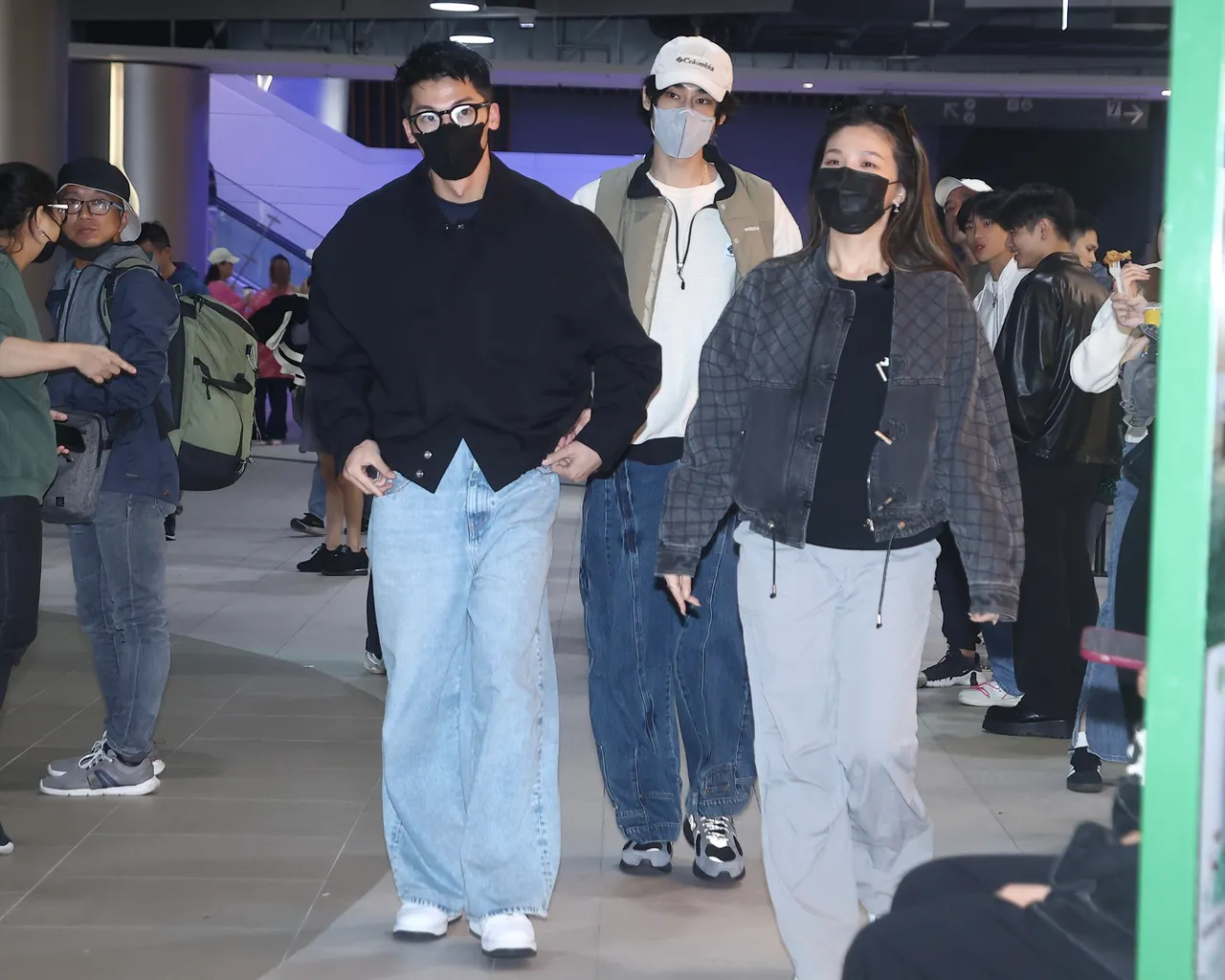 正在服役中的男神許光漢(左)休假來看周杰倫大巨蛋演唱會。特勤中心攝