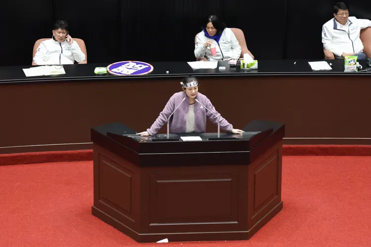 立法院院會，今表決憲法訴訟法修正草案。民進黨立委吳思瑤發言。記者李俊毅攝