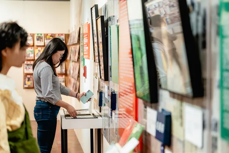 展場透過文獻內容，讓民眾更深刻認識自由民主的價值。高史博提供