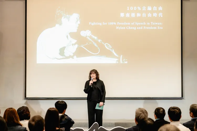 鄭竹梅董事長希望大家能誠實面對心中的恐懼，並相信臺灣會走向更好的未來。高史博提供