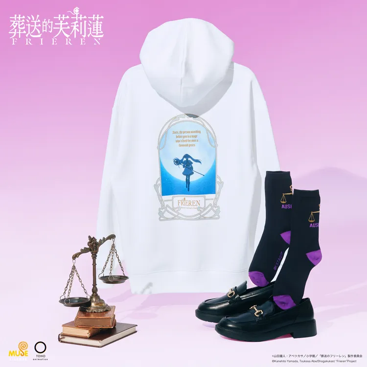 以芙莉蓮與魔族「斷頭台阿烏拉」的戰鬥為主題的設計。品牌提供