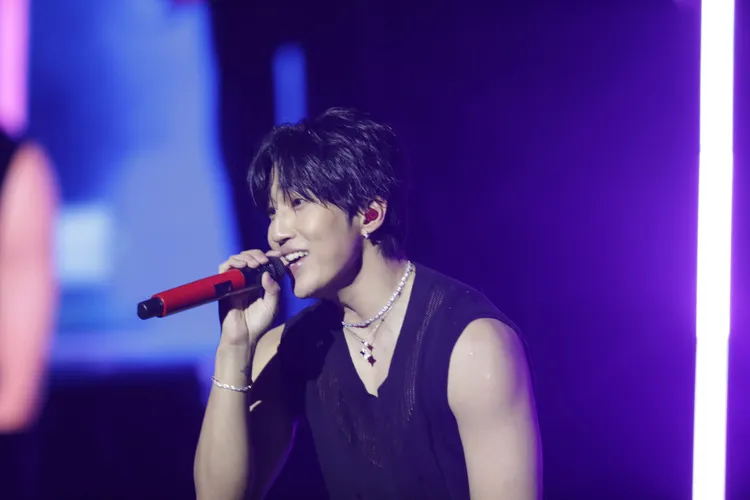 當爸爸的婁峻碩連唱3首組曲。南市府提供