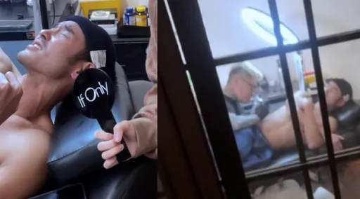 阮經天半裸刺青痛到青筋暴起!明星御用達人也刺過瘦子、余文樂