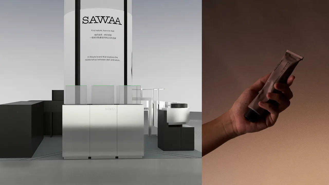 SAWAA在新竹遠東巨城購物中心打造概念快閃店，並替明星商品方舟舒緩滋養護手霜推出了75ml加大版本。品牌提供