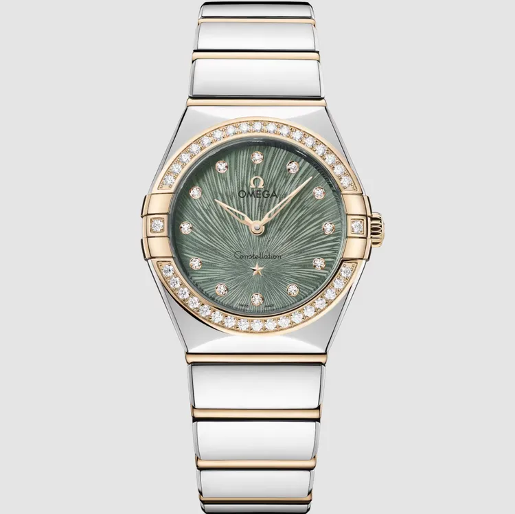 OMEGA星座系列28mm腕錶，35萬1000元。品牌提供