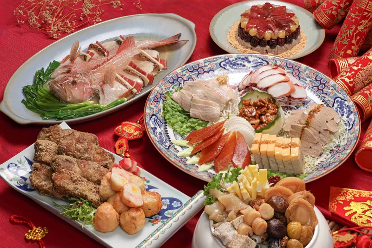 泉源閣澎湃辦桌宴，可供6人享用，售價1萬5800元。業者提供