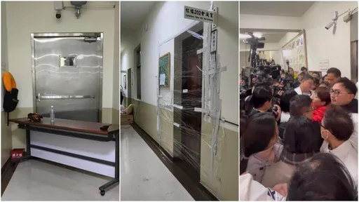 藍惡修選罷法「膠帶封門」1分鐘散會！黃捷：毛骨悚然共產黨